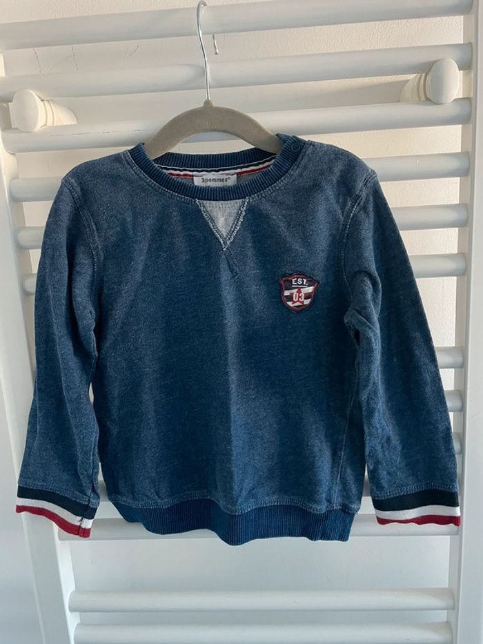 Tee shirt manche longue - 3 pommes - 18-24 mois