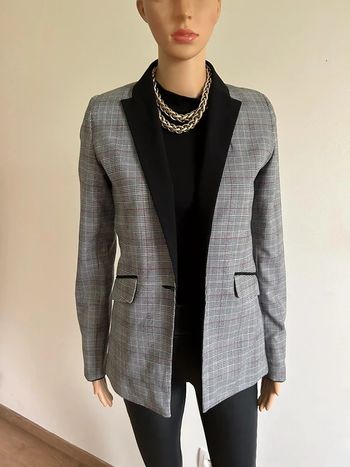 Blazer gris et noir à carreaux Morgan taille 34 jamais porté