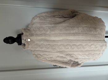 Veste cocoon beige/grise taille M