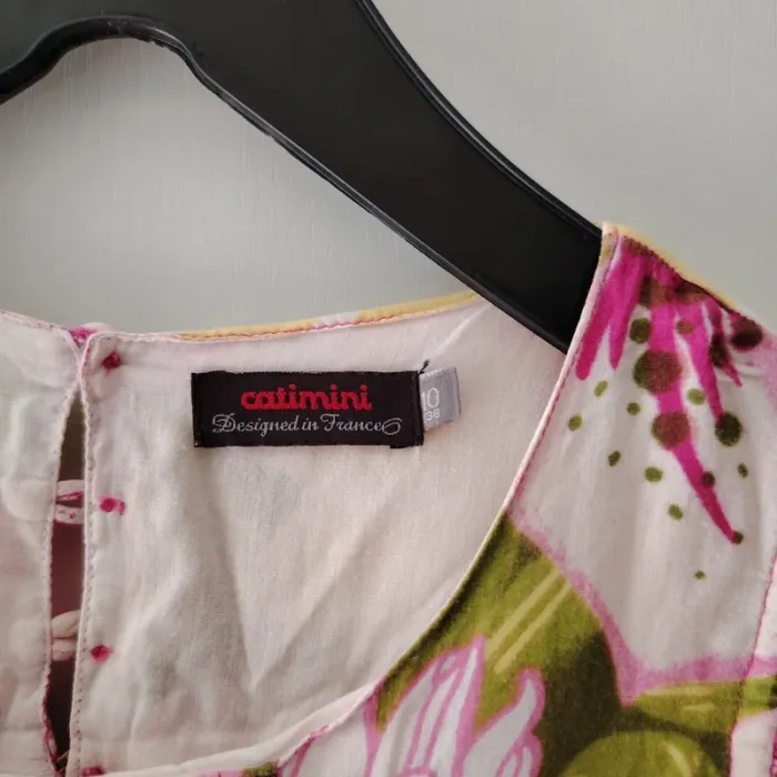 Robe rose fleurie CAtimini 10 ans - photo numéro 6