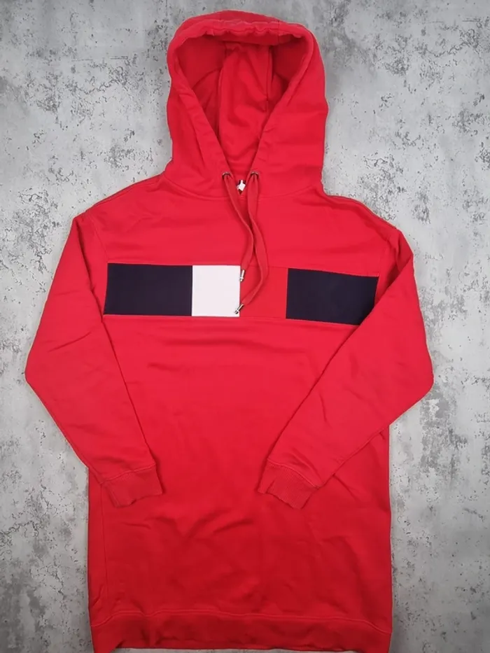 Robe sweat à capuche Tommy Hilfiger rouge S Femmes (mesures en photos) - photo numéro 3