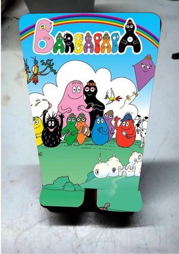 support téléphone motif barbapapa neuf