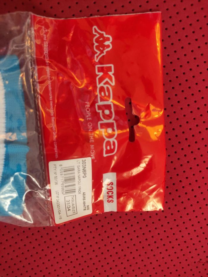 Chaussettes de foot Napoli, Kappa Authentique Officiel taille 31/34, Neuf - photo numéro 10
