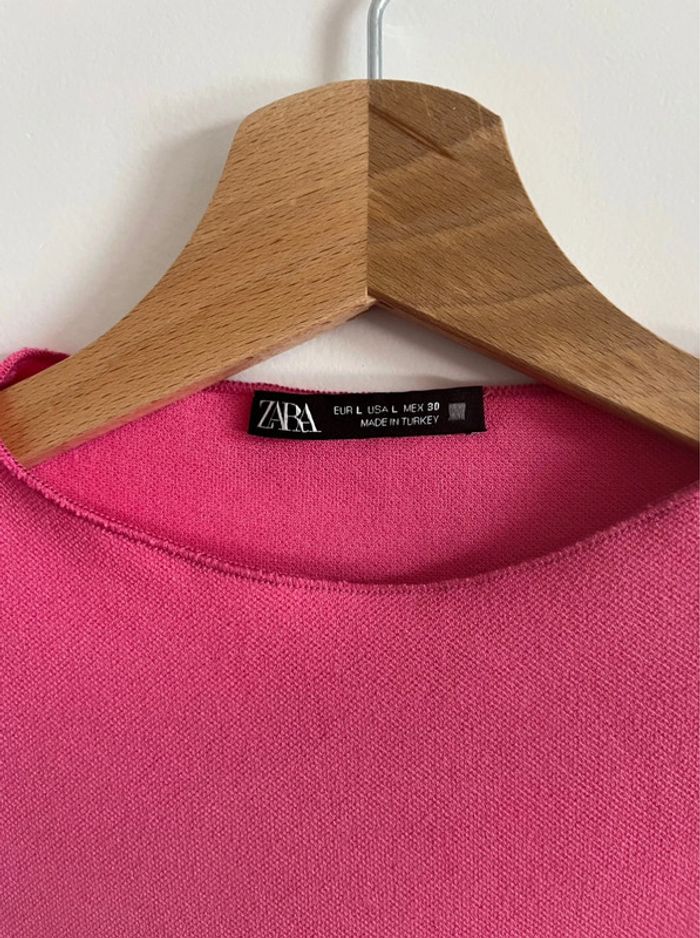 Robe rose moulante Zara - photo numéro 4