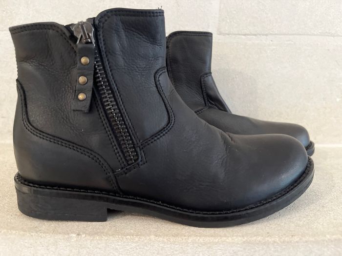 Bottines tout en cuir Reqins neuves - photo numéro 2