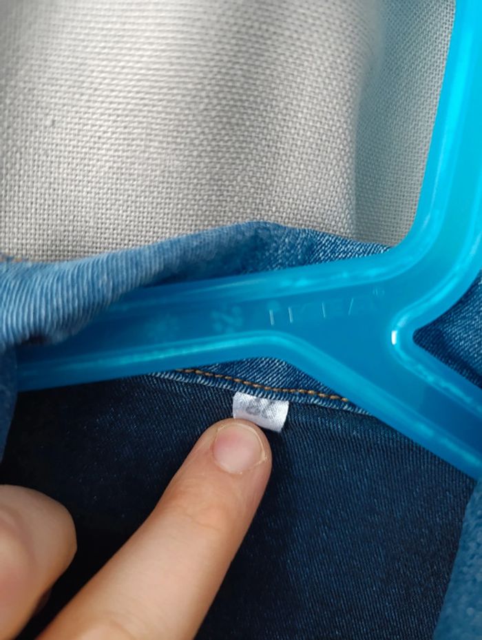 Veste en jean mixte taille 86 cm matière extensible - photo numéro 4