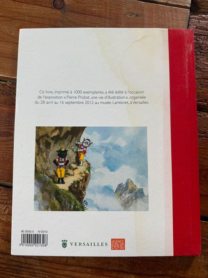 Moyen 1 - Livre édition limitée reliure rouge Caroline dans les Alpages Pierre Probst bd - photo numéro 3