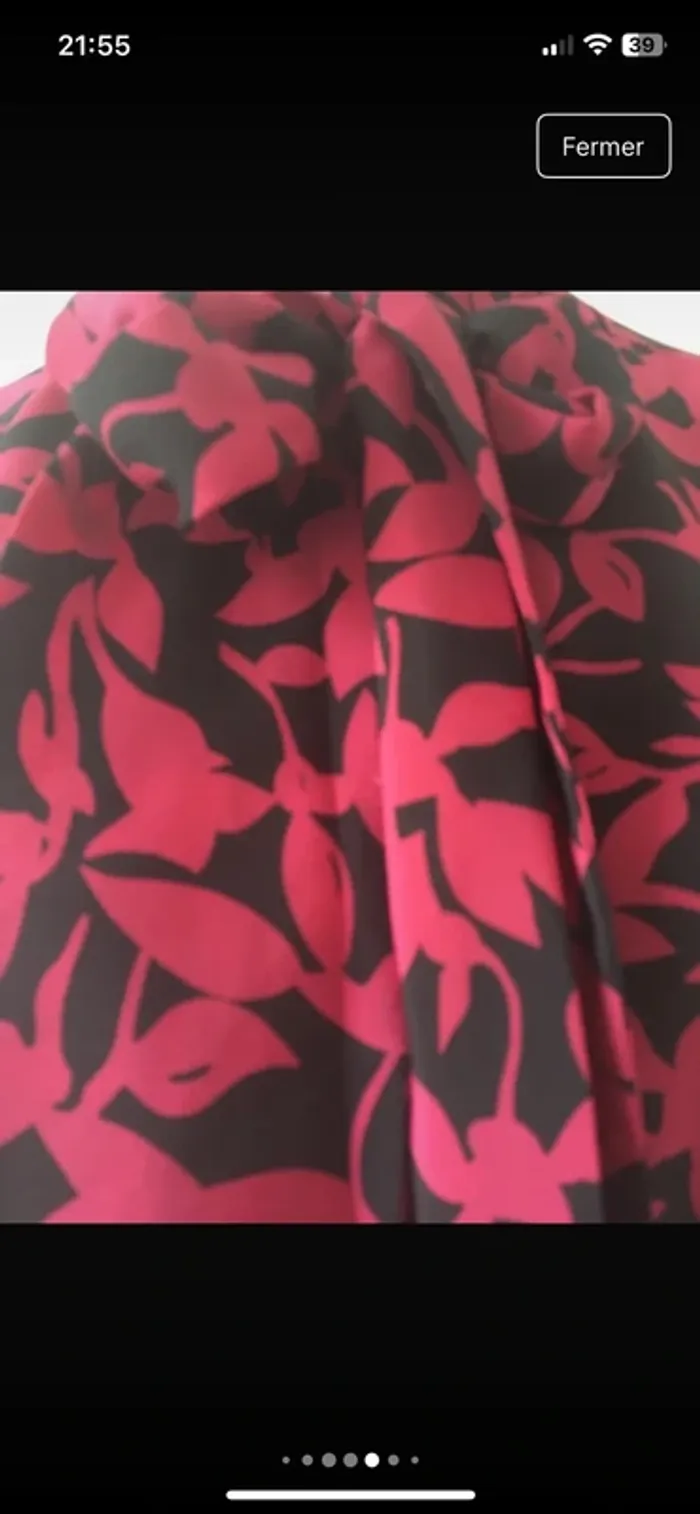 Vintage 🍭Magnifique blouse sophistiquée en 42 de chez Weinberg Paris excellent état - photo numéro 6