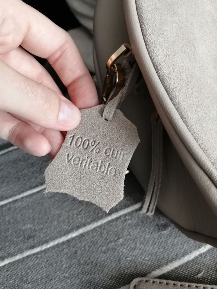 Sac bandoulière beige/taupe Adopt' neuf - photo numéro 6