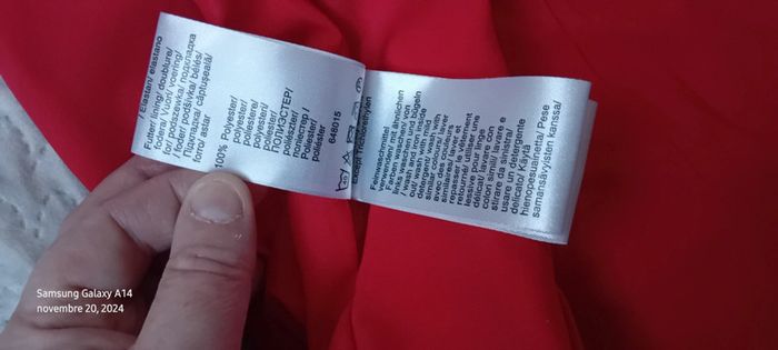 Robe chic rouge décolleté V femme 42 bon prix collection - photo numéro 19