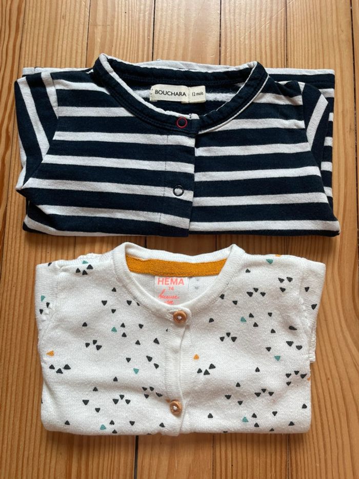 Lot de 2 vestes 12m bouchara Hema