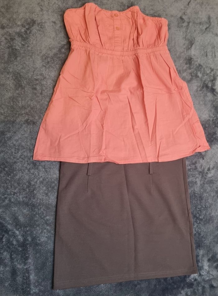 Lot de 11 tenues jupe top taille 38-40 - photo numéro 10