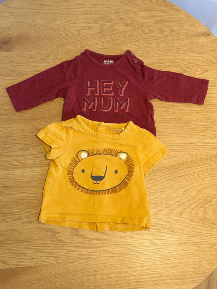Lot de deux T-shirt taille 3mois