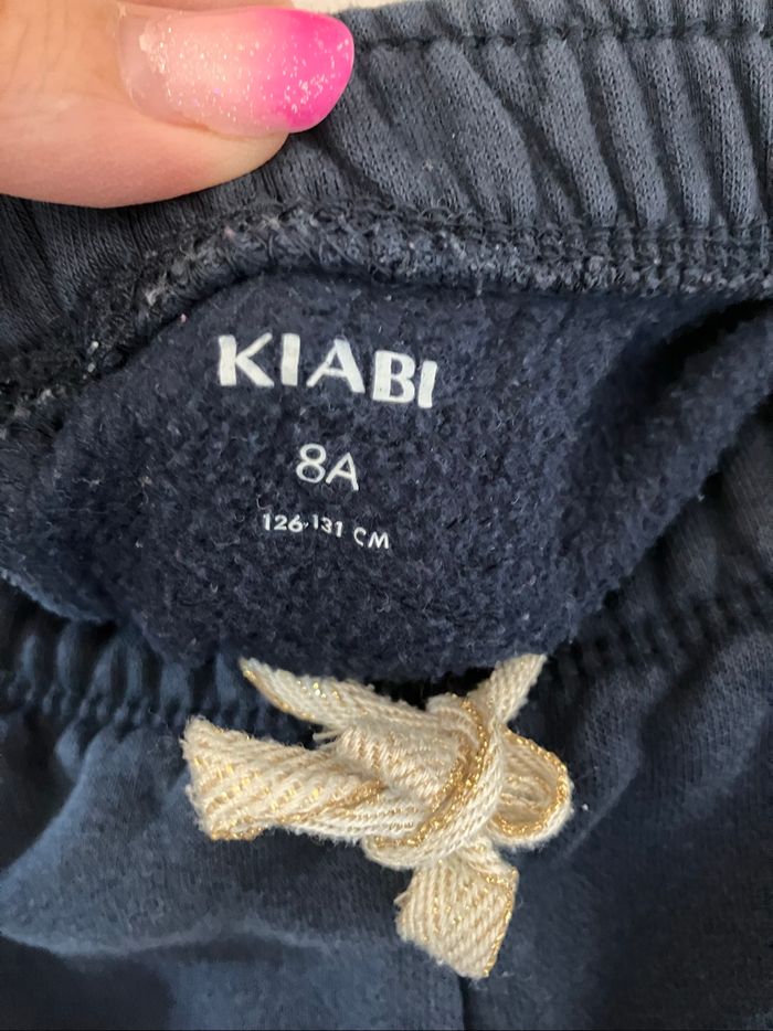 Pantalon de jogging bleu marine fille 8 ans Kiabi - photo numéro 4