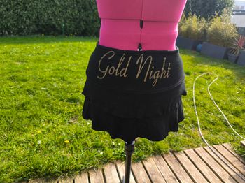Mini jupe noir Gold Night T S