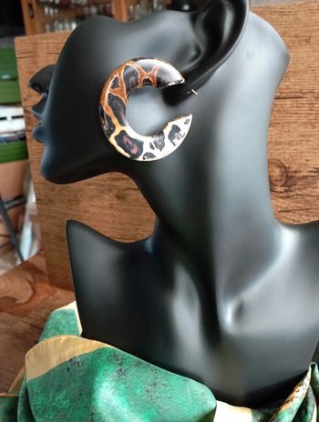 Boucles d'oreilles léopard