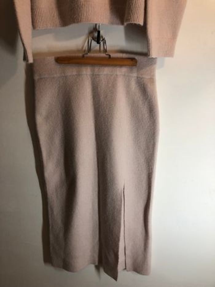 Ensemble en laine jupe +pull Mng - photo numéro 6