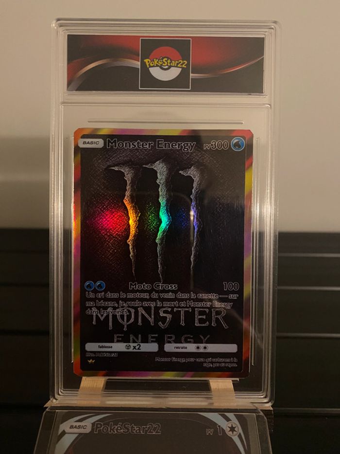 Carte Personnalisée Monster Energy Style Pokémon Personnalisée – Brillante & Originale