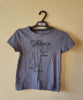Tee-shirt manches courtes bleu