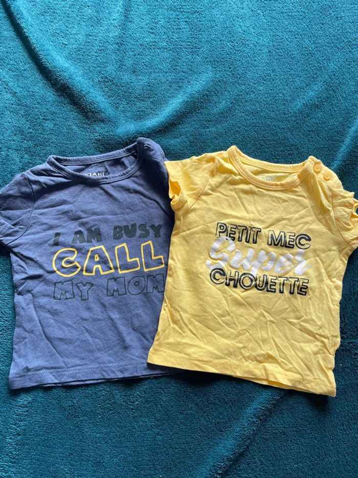Lot t-shirt bébé garçon 3 mois - photo numéro 3