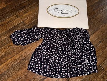 blouse Bonpoint 4 ans violette, valeur 145 euros