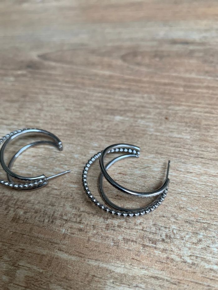 Créoles acier inoxydable - photo numéro 3