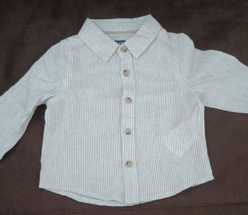 Chemise beige  bébé 3 mois