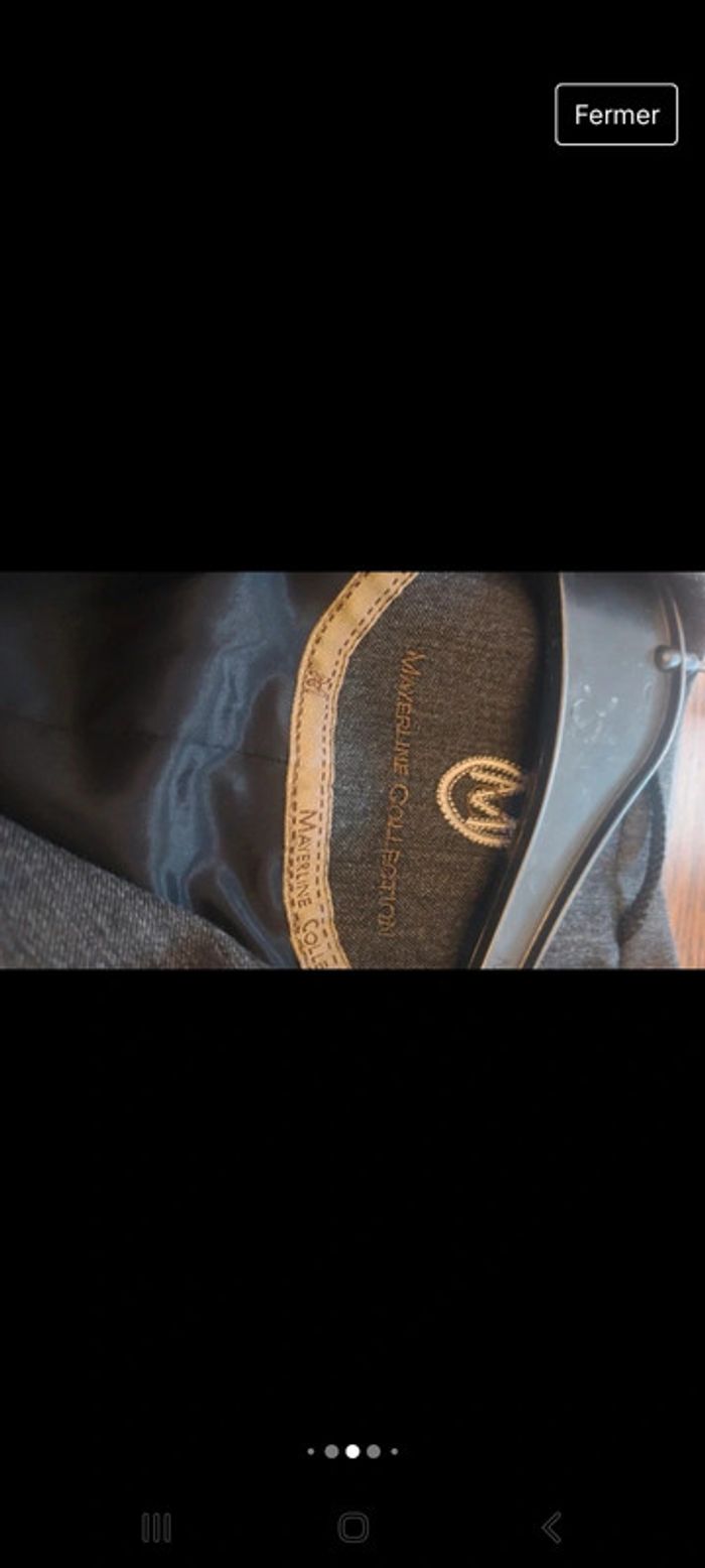 Blazer gris Mayerline fr 38 comme neuf - photo numéro 6