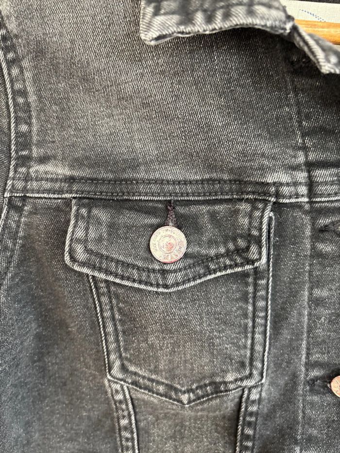 Veste en jean noir Only taille XS - photo numéro 4