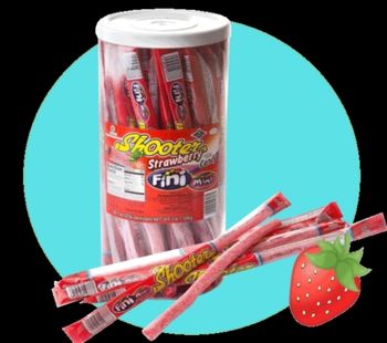2  paille shooter à la fraise