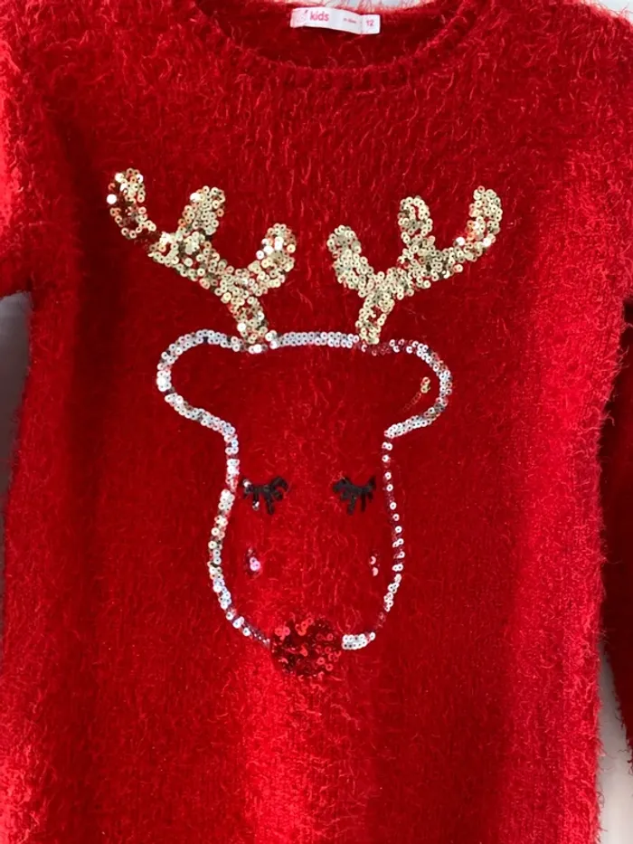 Pull de noël fille - photo numéro 2