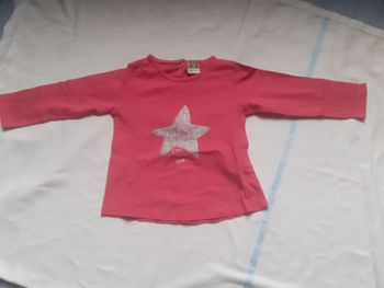 Sweet framboise motif étoile argenté