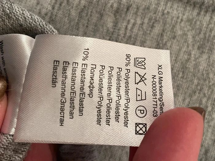 Superbe pull manches courtes gris ample - photo numéro 11