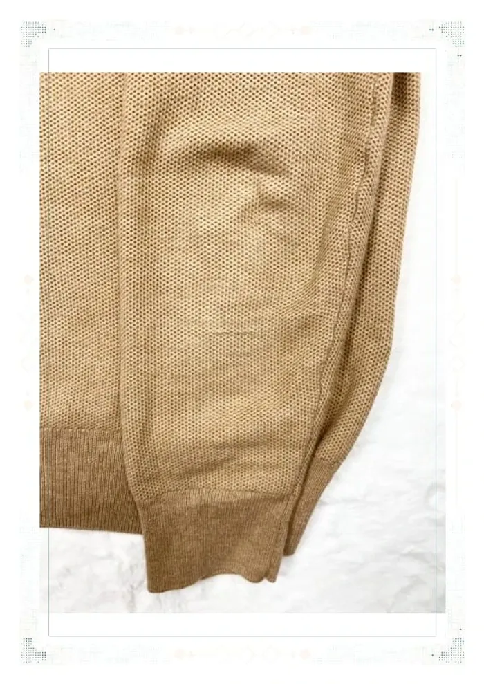 Ralph Lauren pull col rond marron clair homme taille S coton pima - photo numéro 13
