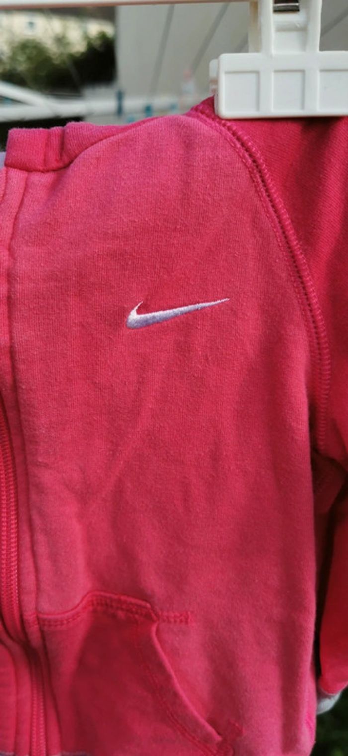 Gilet veste Nike rose enfant - photo numéro 3