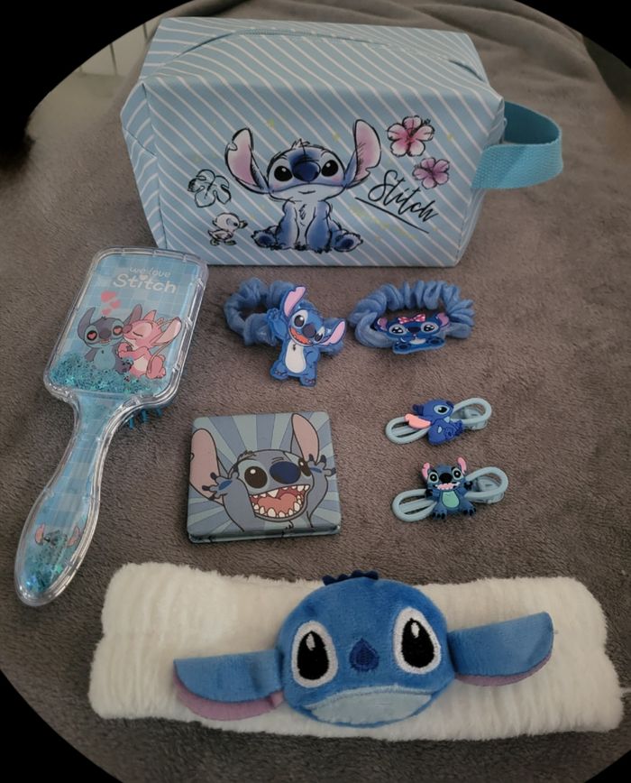 Lot cheveux beauté bleu Stitch