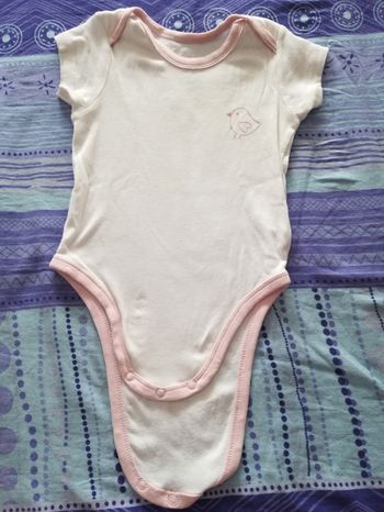 Lot de 2 bodies fille 12 mois