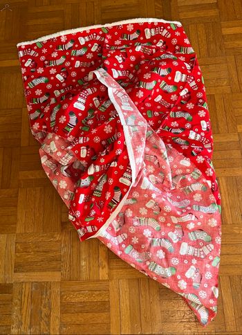 Tissu imprimé boules de Noël