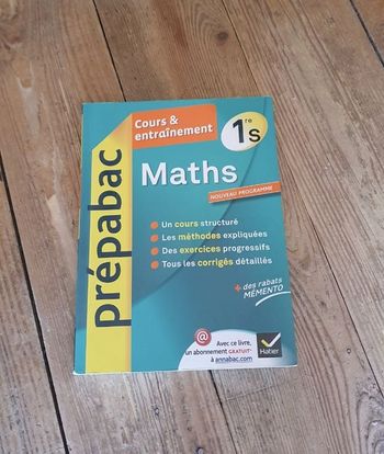 Prépabac mathématiques 1ère S