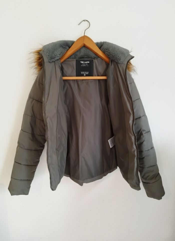 Doudoune Teddy Smith Blowy Kaki beluga pour femme taille XS - photo numéro 2
