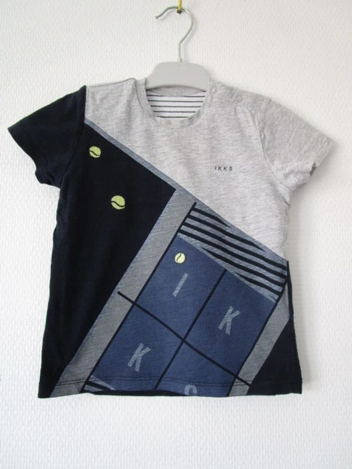 T-shirt réversible IKKS 18 mois TBE - photo numéro 2