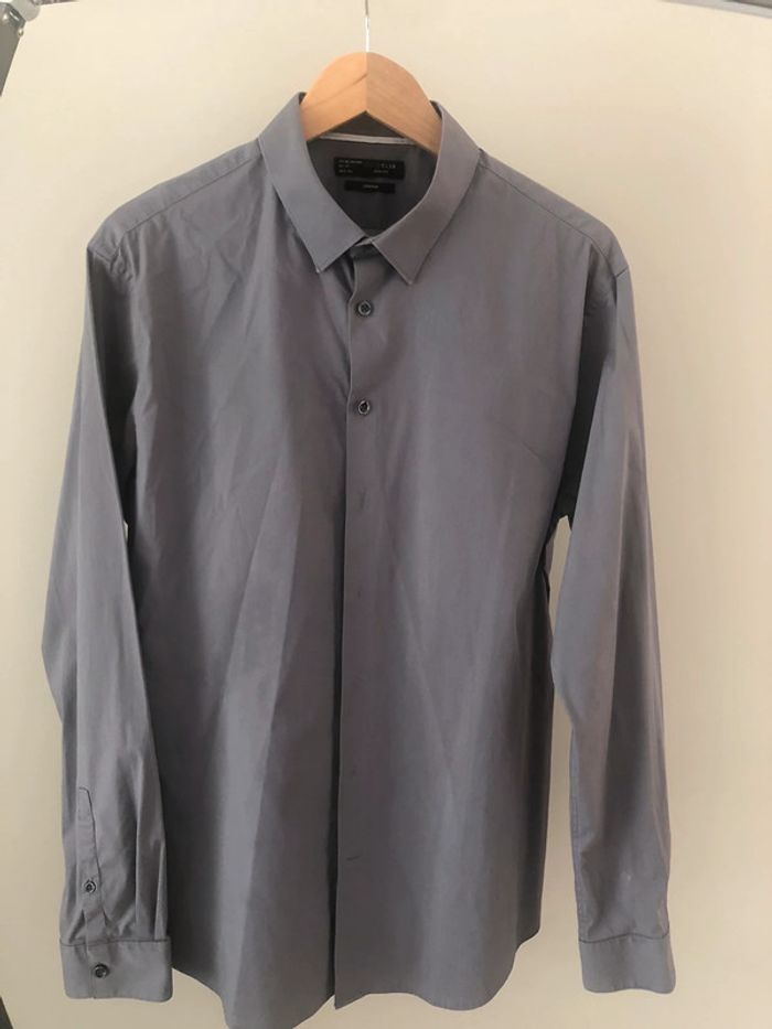 Chemise grise,manches longues.Celio - photo numéro 2