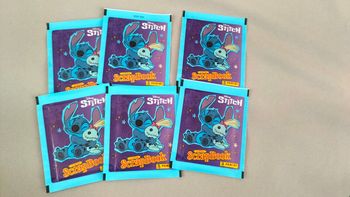 💙 Lot de 6 pochettes de stickers Stitch - Panini x Disney - Neuf 💙