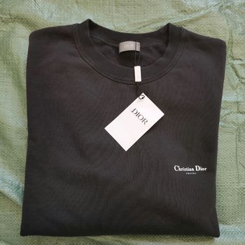 Pull Dior col rond taille S oversize noir femme homme