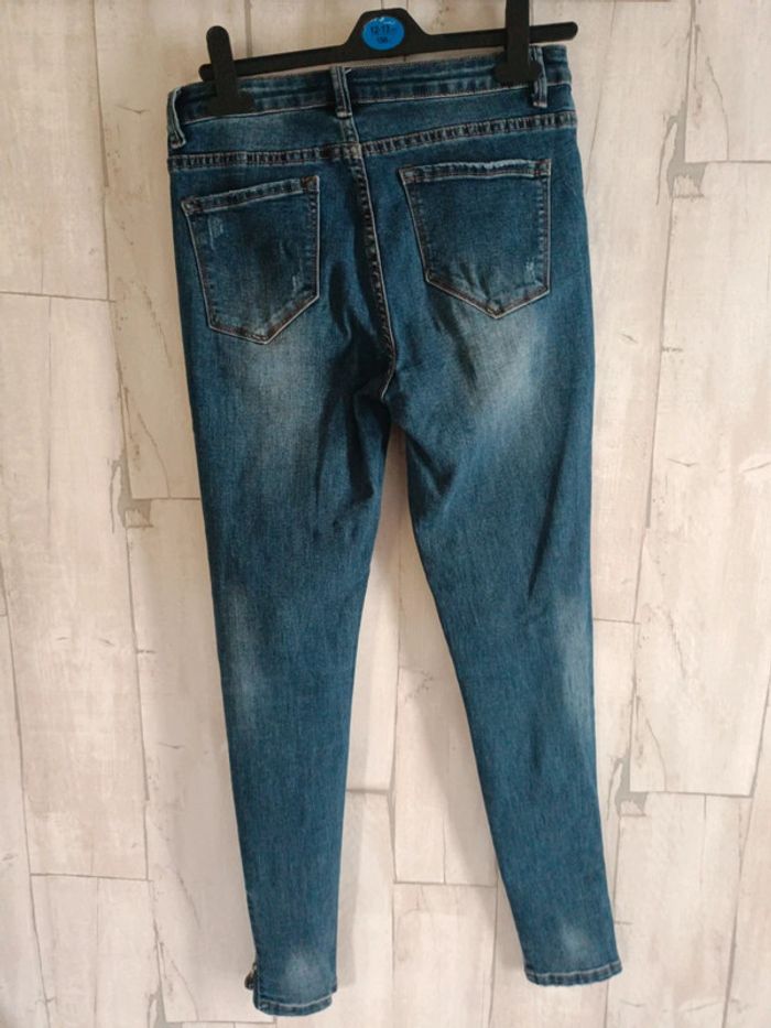 Jean skinny bleu - photo numéro 5