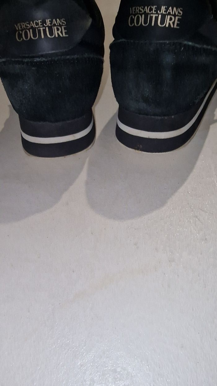 Baskets Basquettes Versace jean couture noir et or - photo numéro 5