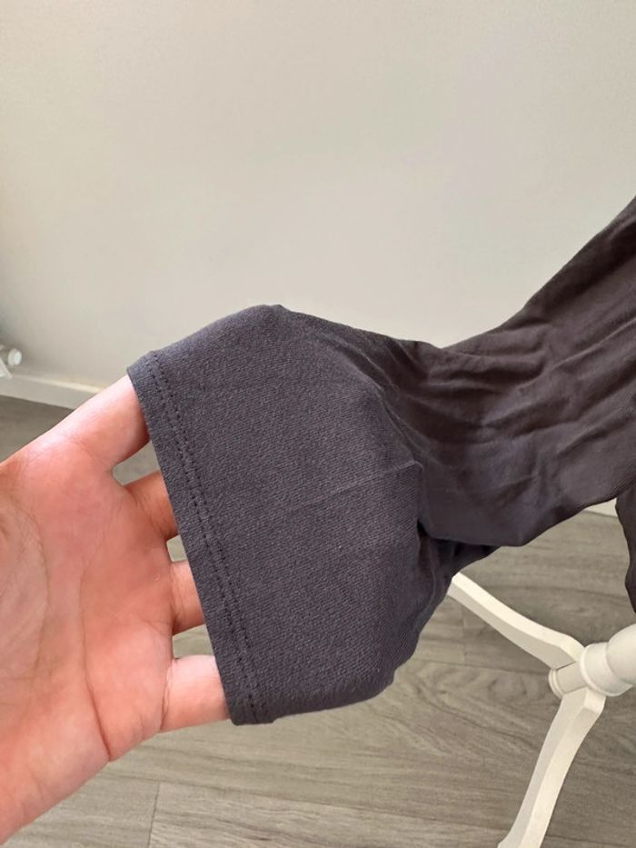 Blouse bi matière grise Milano Italy TXL 42 - photo numéro 7