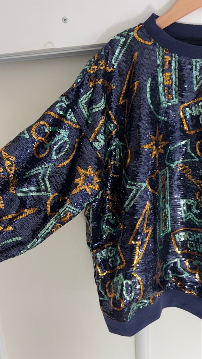 Sweat sequins oversize taille 40 Modetrotter - photo numéro 5