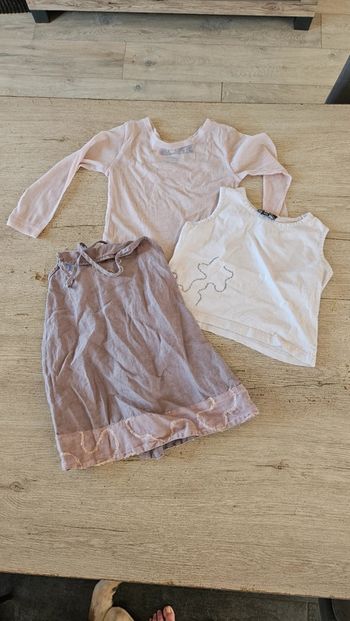 Adorable ensemble 3 pièces pour fille, Folieke, 4 ans, nickel