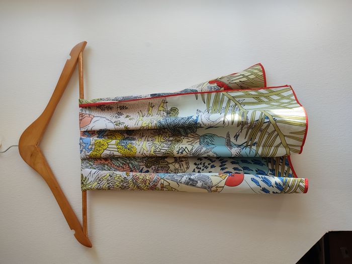 Foulard 90 animaux dans la forêt rose - photo numéro 3